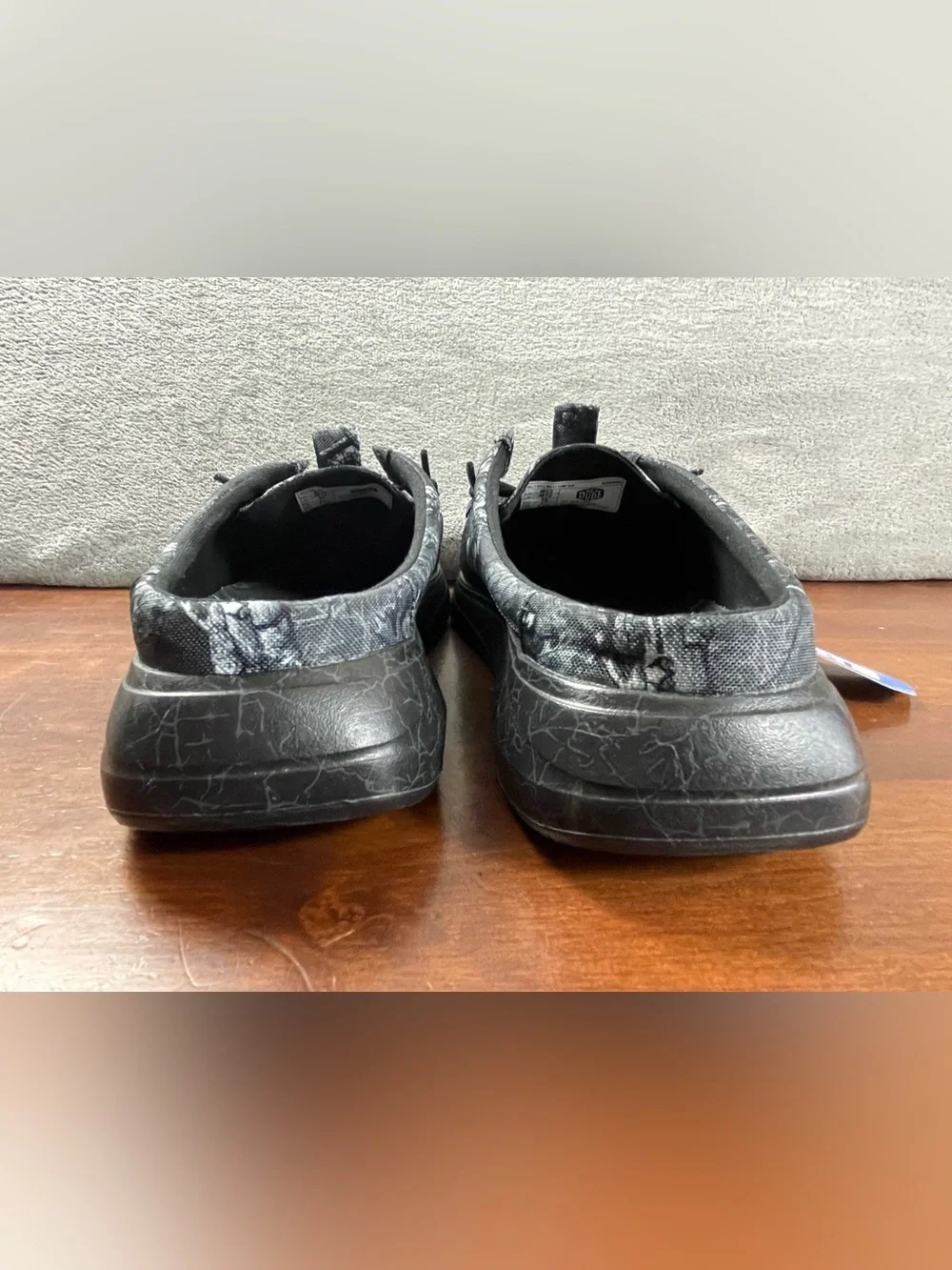 Hey Dude Jelly Roll Wally Comf Slip Limited Edition Black Camo Mens 13 Loafers